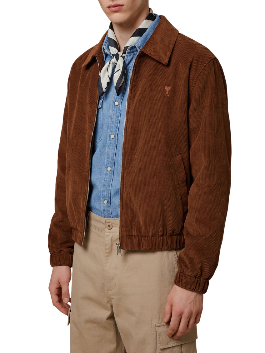 Brown Corduroy Logo Jacket 2