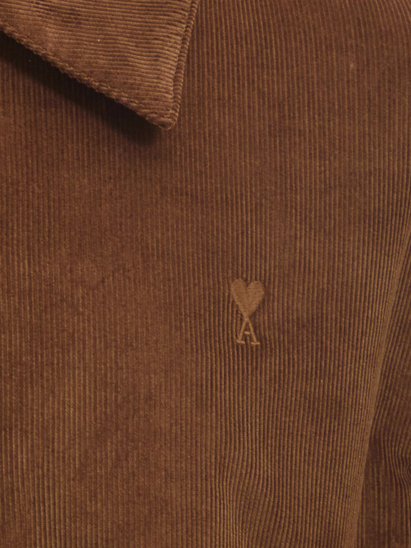 Brown Corduroy Logo Jacket 4
