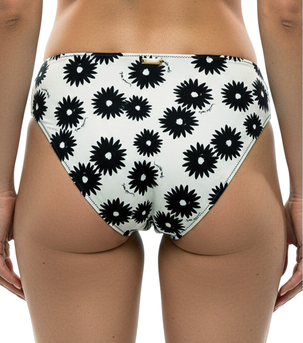BlackWhite Floral Swimwear 2