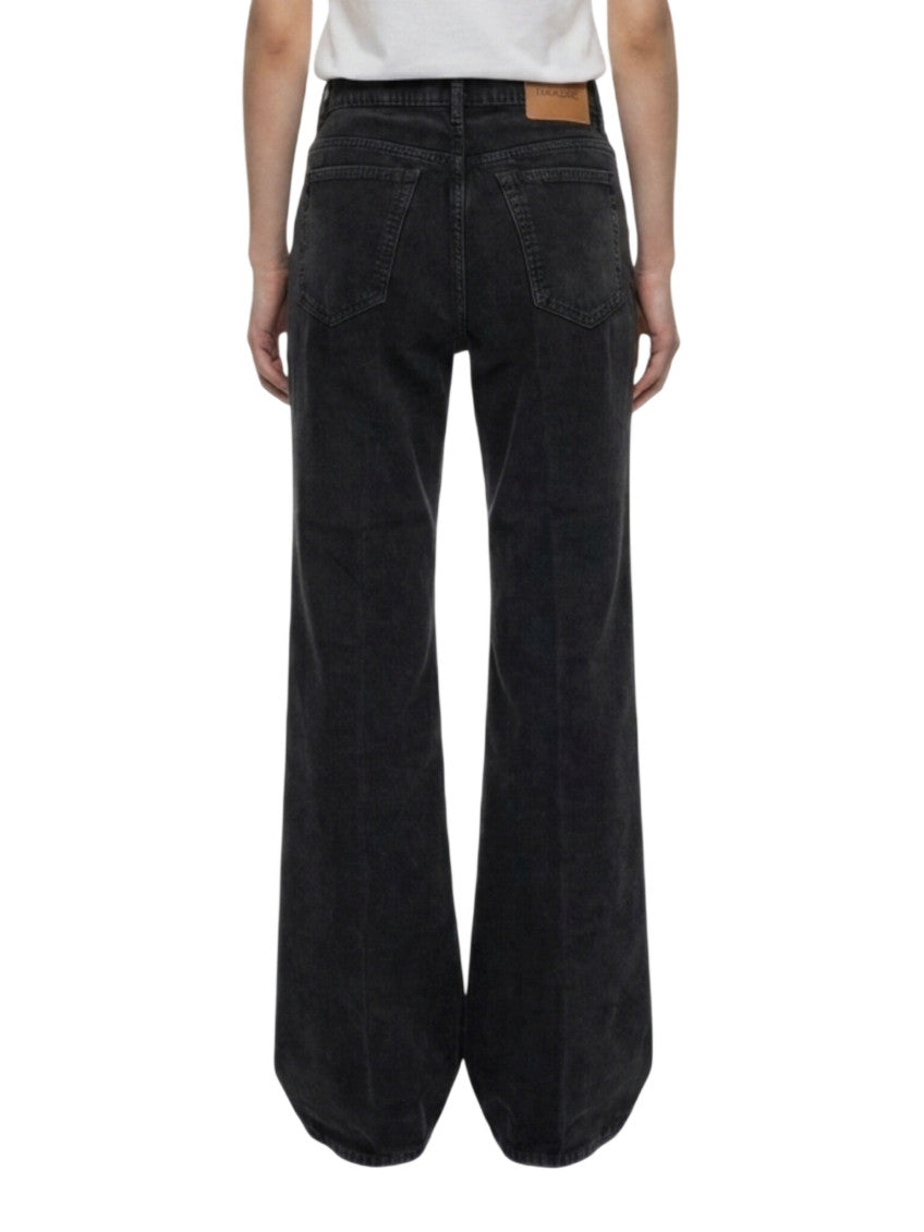 Black Flared High Rise Jeans 2