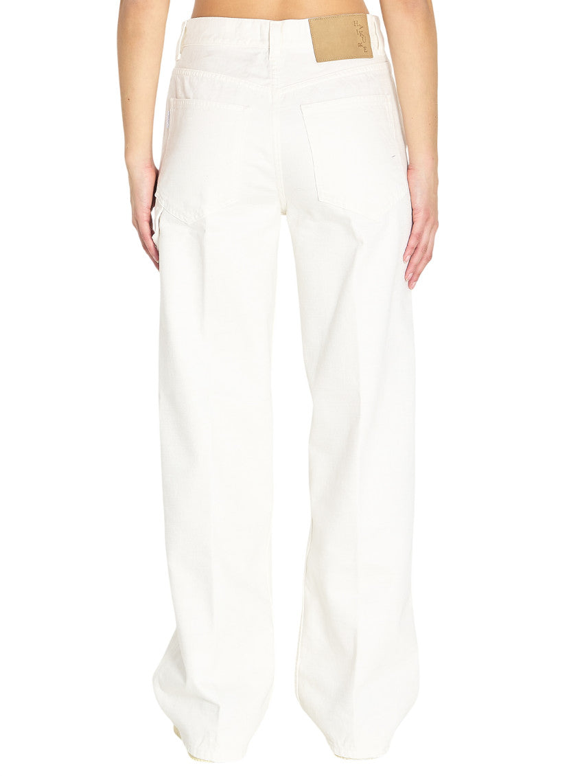 White Regular Mid Rise Jeans 2