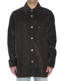 Dark Grey Corduroy Overshirt 1