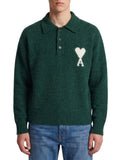 Bottle Green Polo Sweater 1