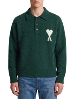 Bottle Green Polo Sweater 1