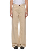 Beige Straight High Rise Jeans 1