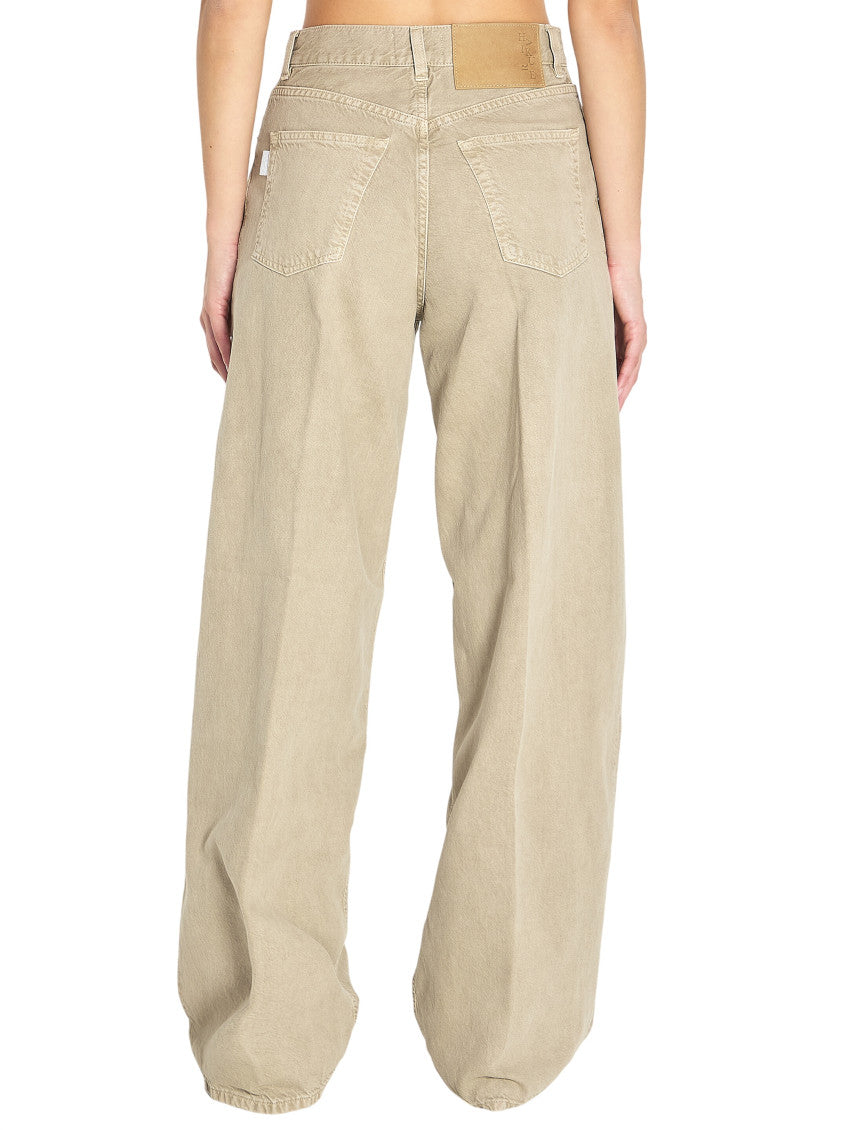Beige Regular Mid Rise Jeans 2