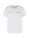 White Crew Neck Logo T-Shirt 1
