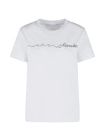 White Crew Neck Logo T-Shirt 1