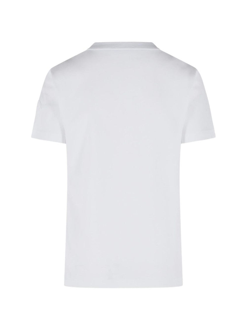 White Crew Neck Logo T-Shirt 3