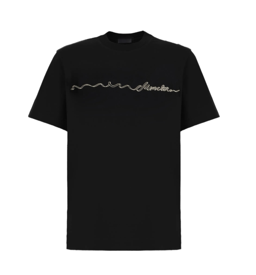 Black Crew Neck Logo T-Shirt 1