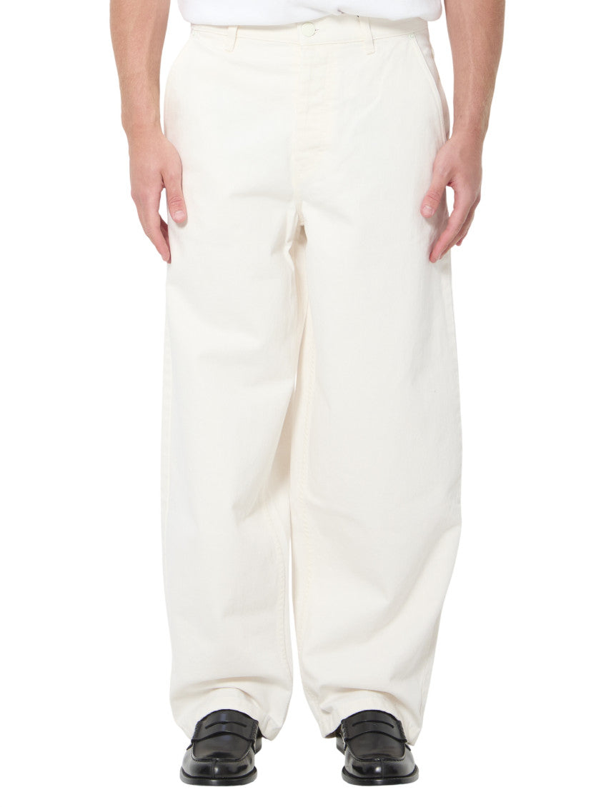 White Loose High Rise Jeans 1