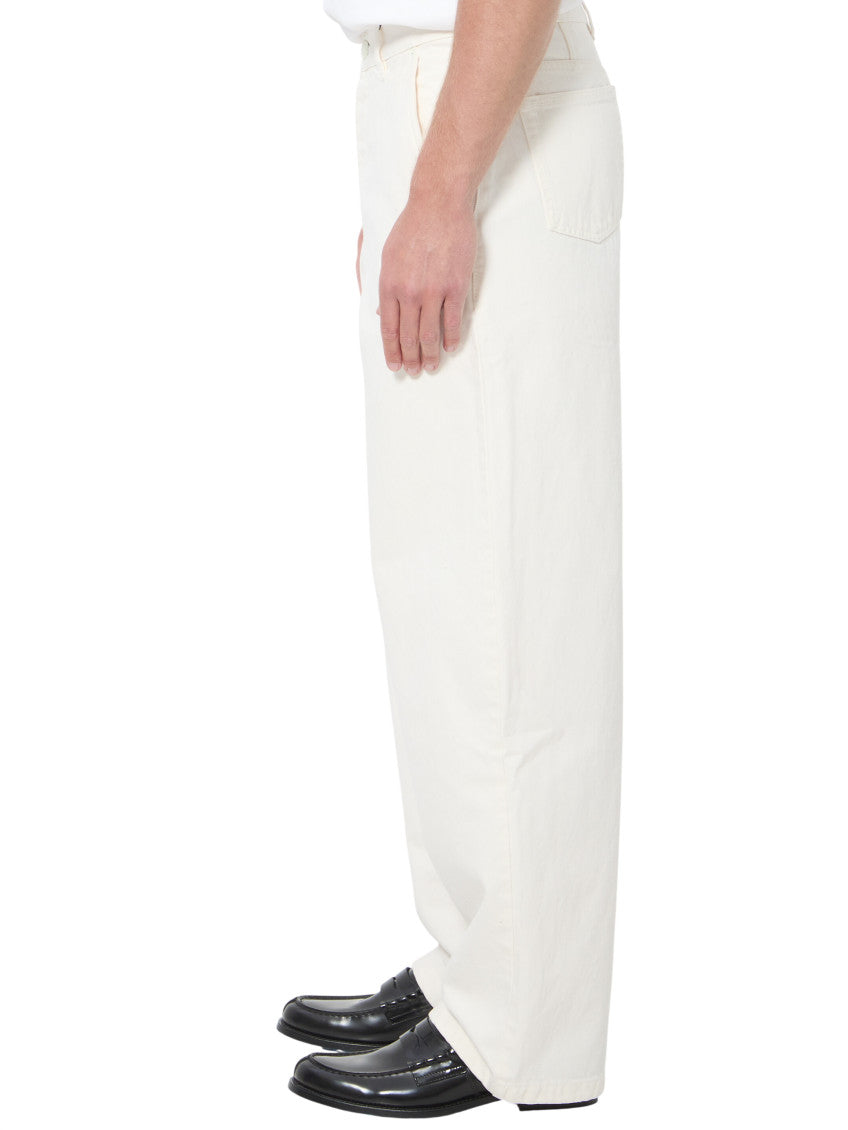 White Loose High Rise Jeans 2