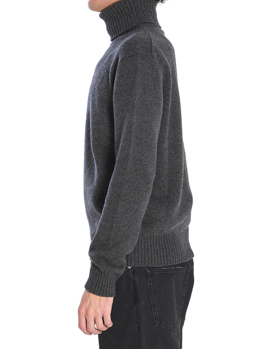 Dark Grey Knitted Sweater 2