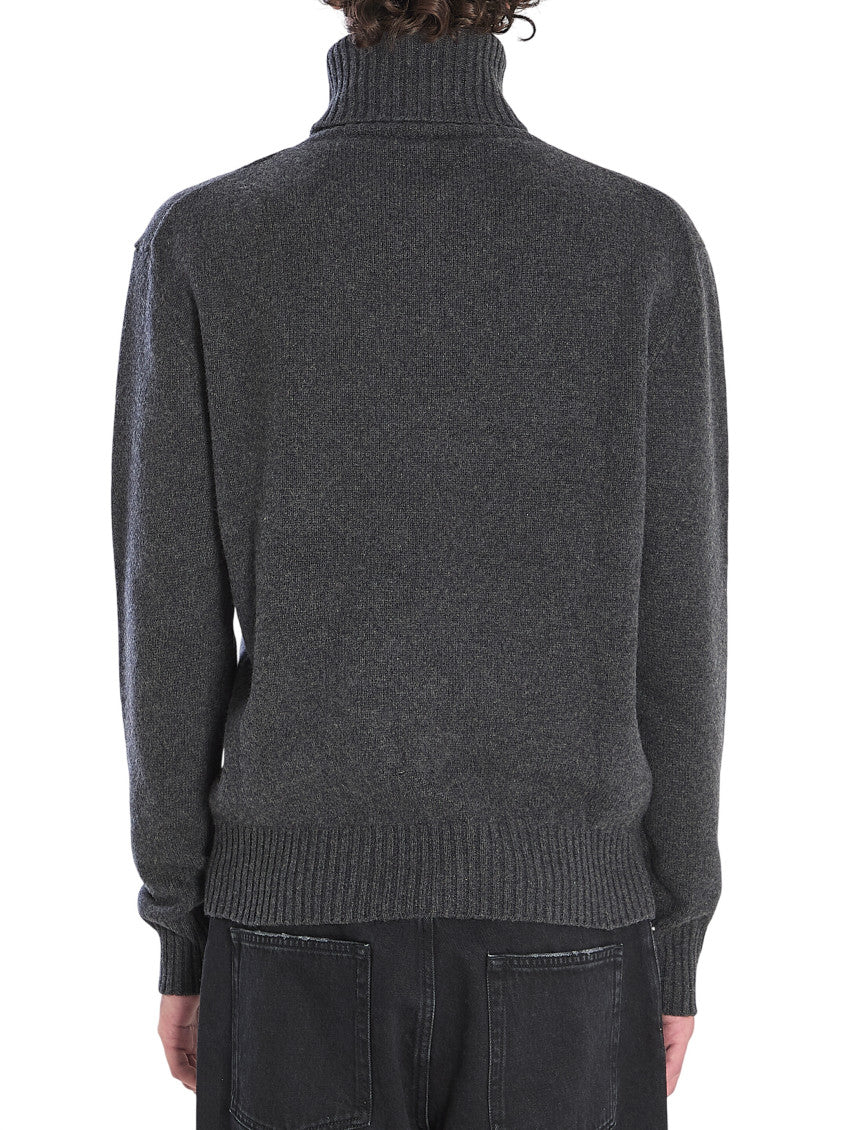 Dark Grey Knitted Sweater 3
