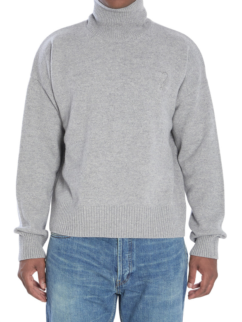 Grey Turtle Neck Sweater 1
