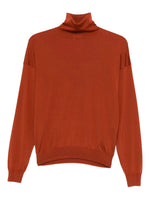 Rust Red High-neck Sweater 1