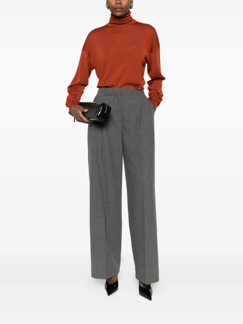 Rust Red High-neck Sweater 2