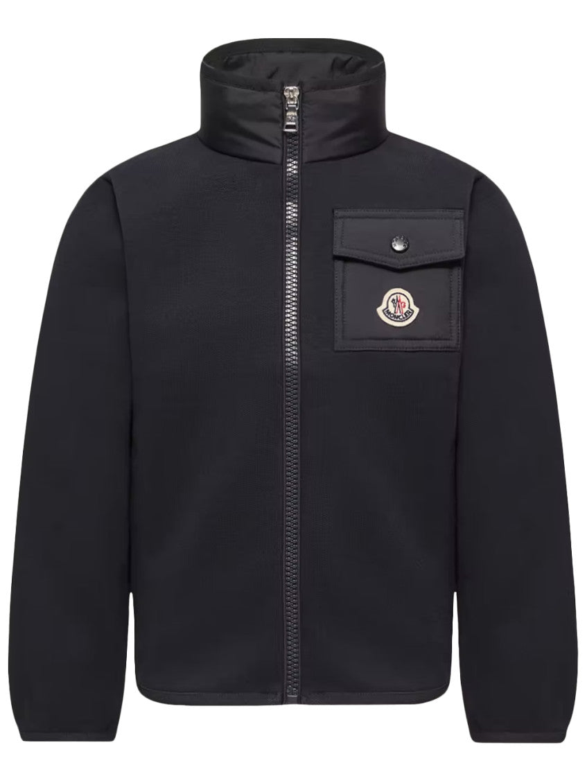 Boys Navy Blue Logo Jacket 1