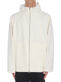 White Solid Hood Jacket 1