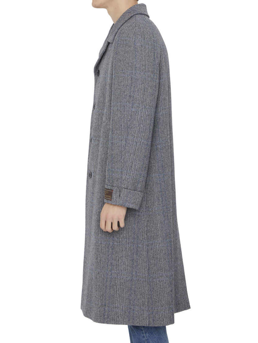 BlackWhite  Regular Trench Coat 2