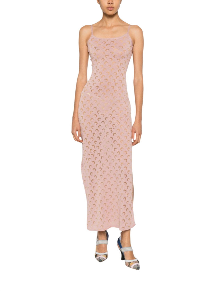 Light Pink Logo Scoop Neck Dress 1