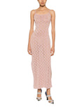 Light Pink Logo Scoop Neck Dress 1