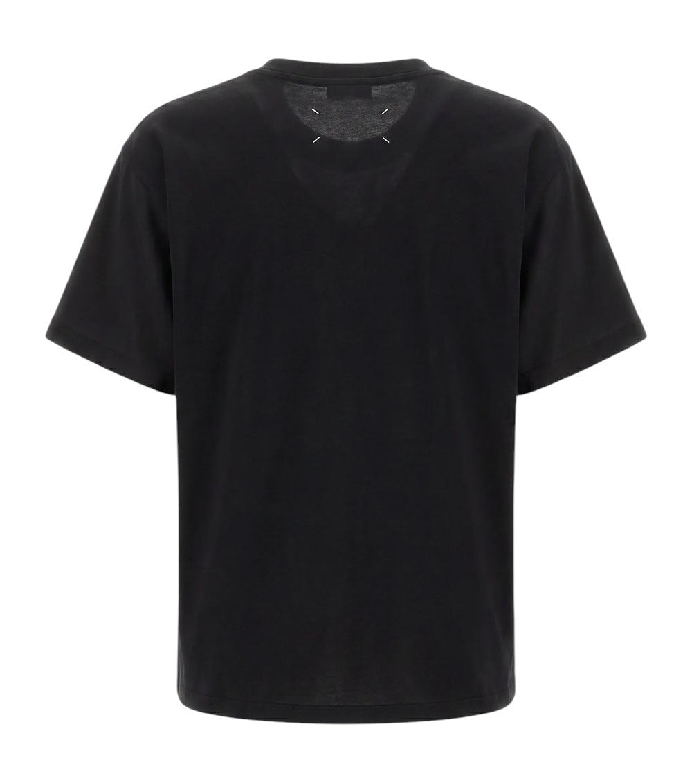 Black Floral Crew Neck T-Shirt 2