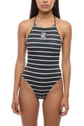 BlackWhite Stripes Swimwear 1