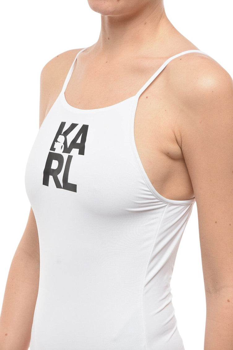 White Logo Swimwear 3