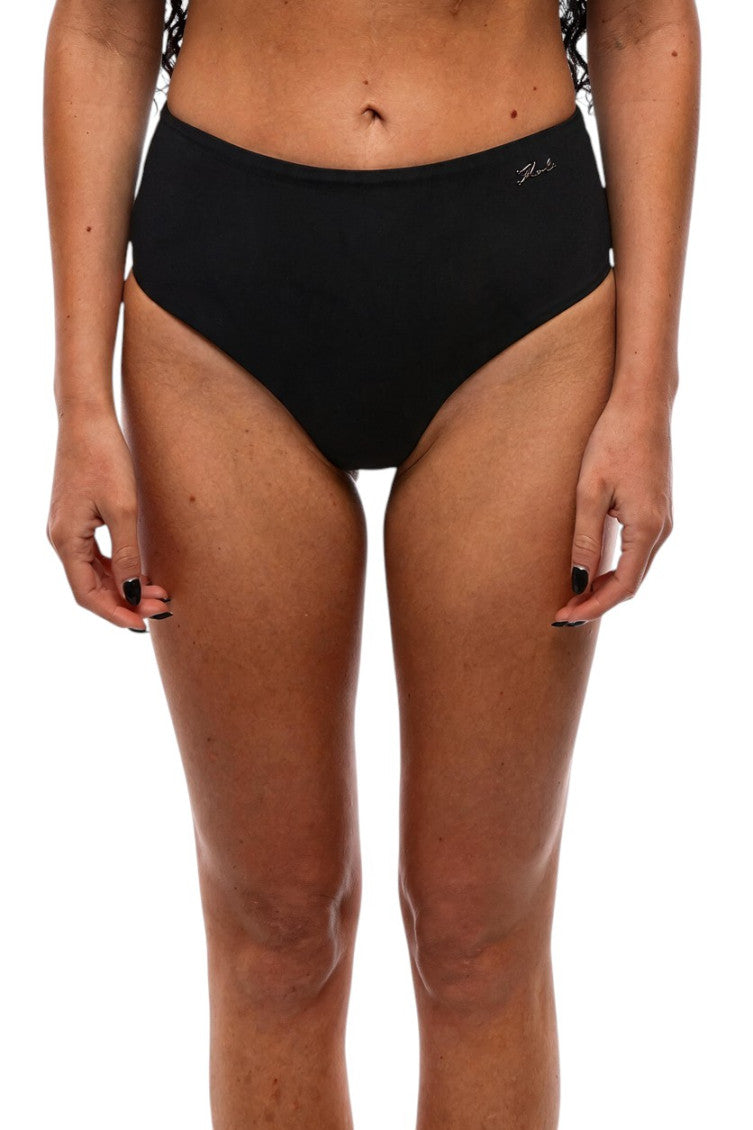 Black Logo Bikini Bottom Swimwear 1