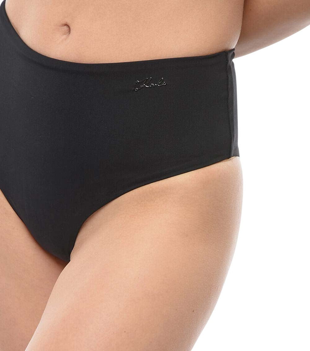 Black Logo Bikini Bottom Swimwear 3