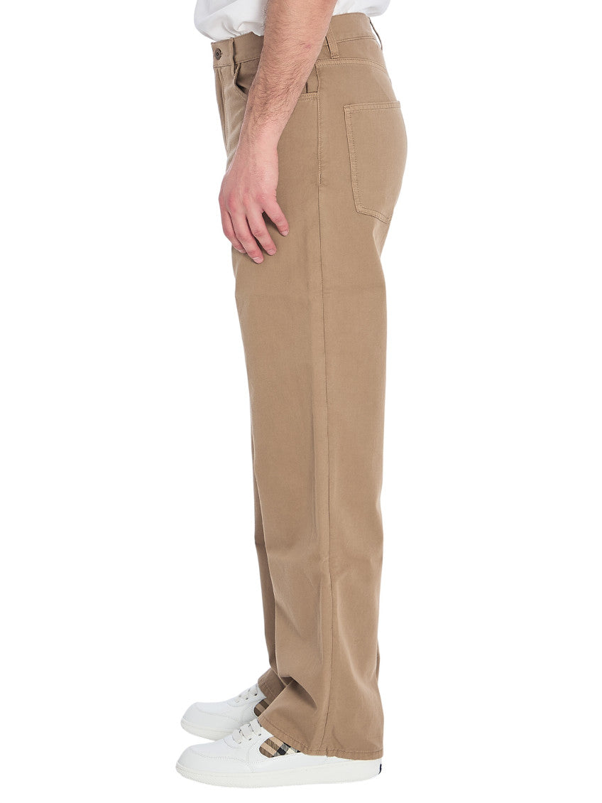 Brown Solid Mid Rise Jeans 2