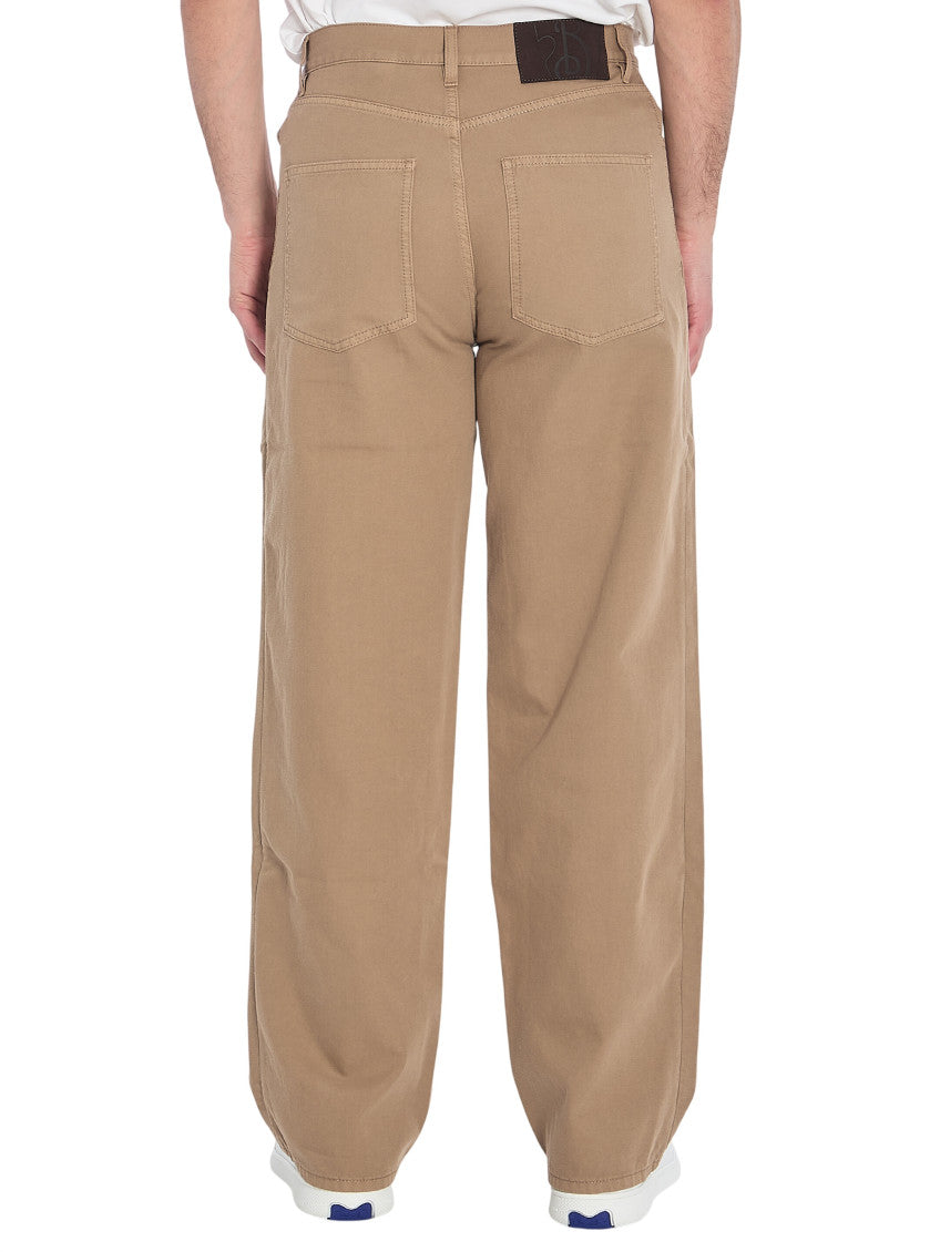 Brown Solid Mid Rise Jeans 3
