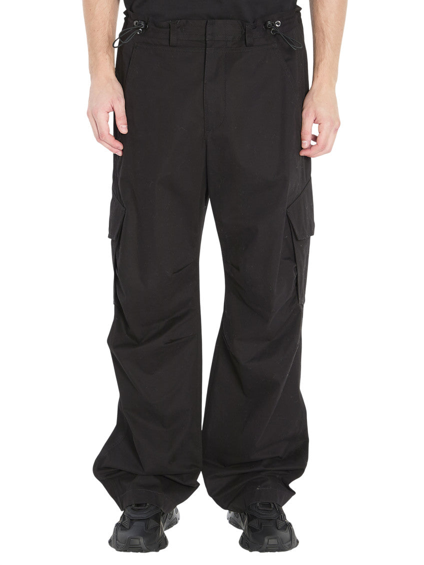 Black Relaxed Cargo Pants 1
