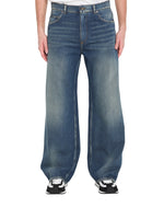 Blue Loose Mid Rise Jeans 1