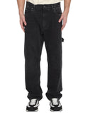 Black Relaxed Mid Rise Jeans 1