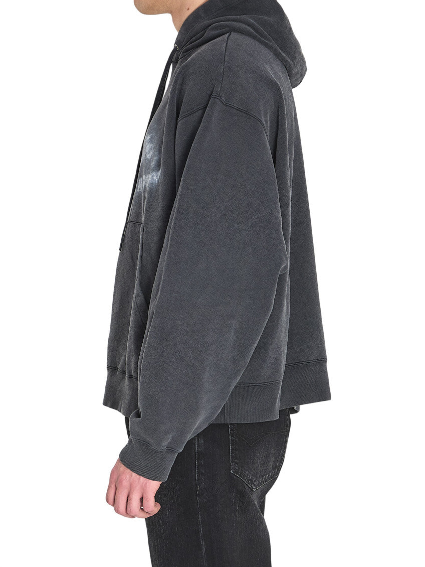 Black Relaxed Logo Hoodie 2