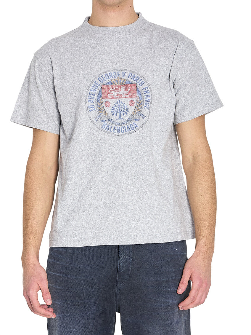 Grey Graphic Print T-Shirt 1