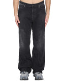 Black Relaxed Mid Rise Jeans 1