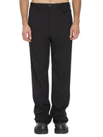 Black Flat Front Trousers 1