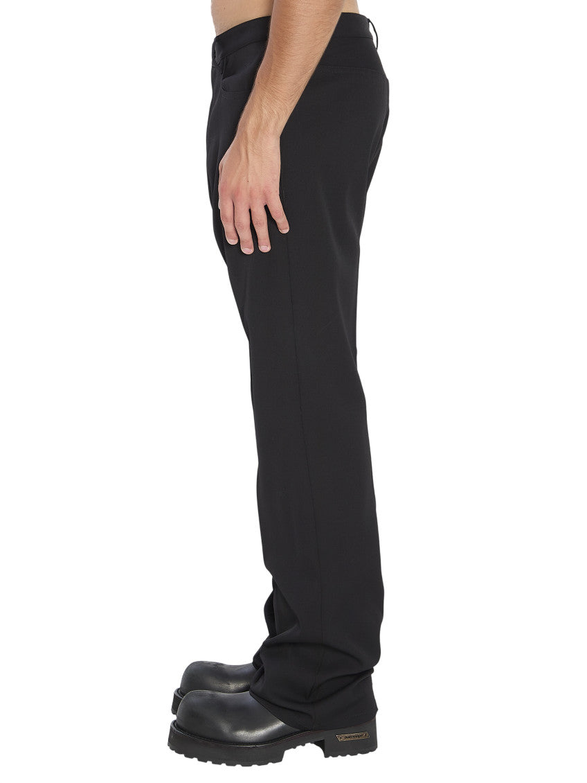 Black Flat Front Trousers 2