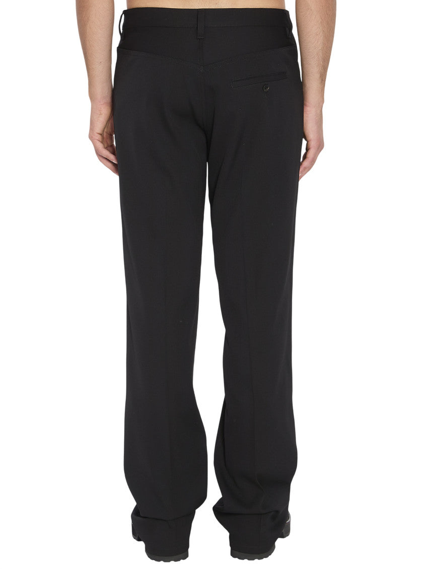 Black Flat Front Trousers 3