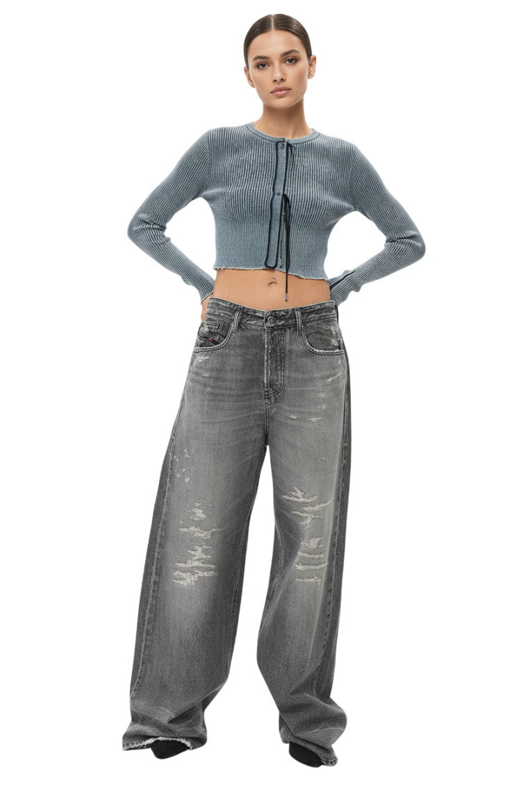 Grey Low Rise Jeans 1