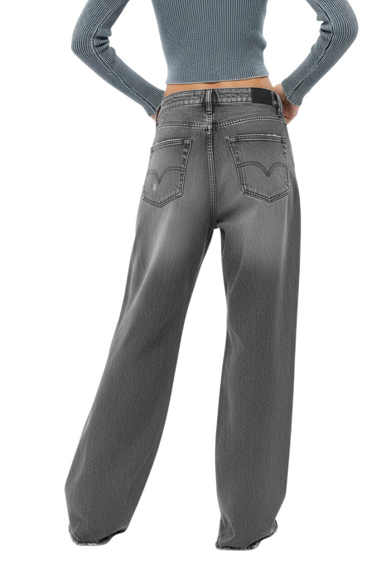Grey Low Rise Jeans 2