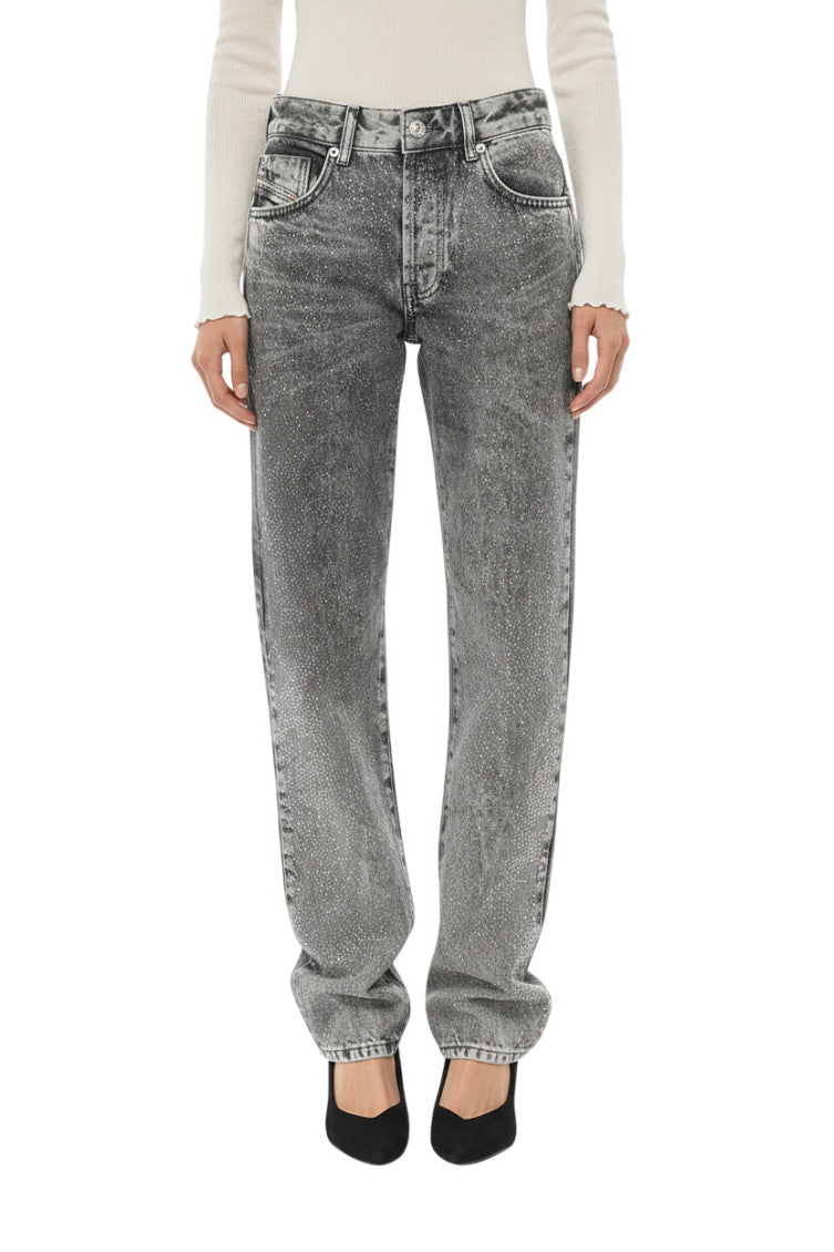 Grey Mid Rise Jeans 1