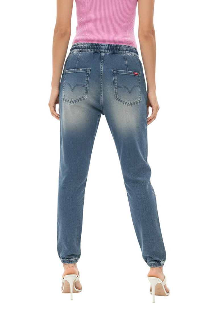 Blue High Rise Jeans 2