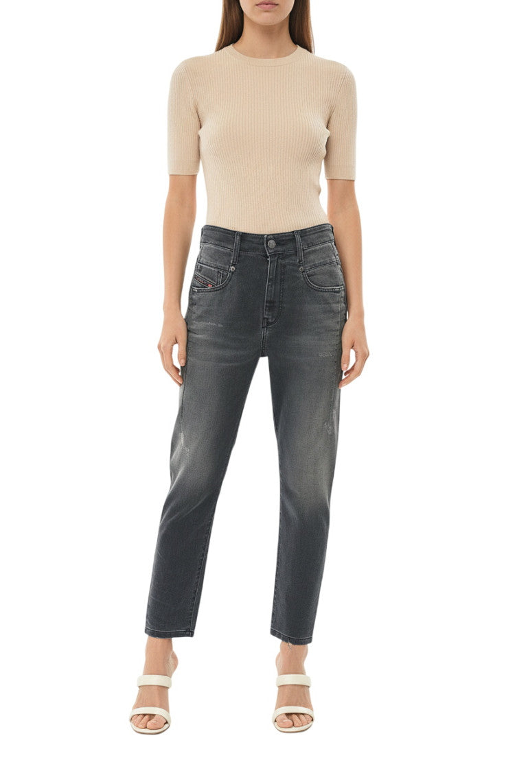 Dark Grey High Rise Jeans 1