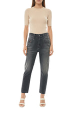 Dark Grey High Rise Jeans 1