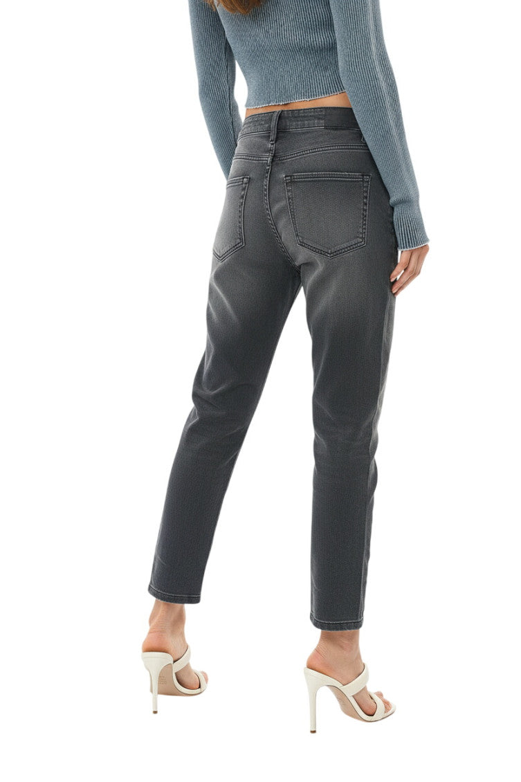 Dark Grey High Rise Jeans 2