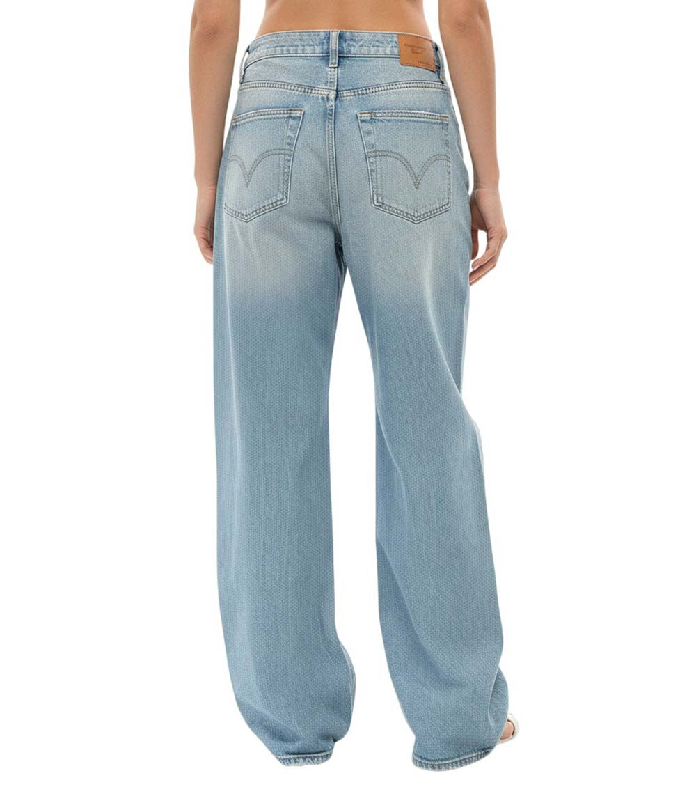 Blue Flared High Rise Jeans 2